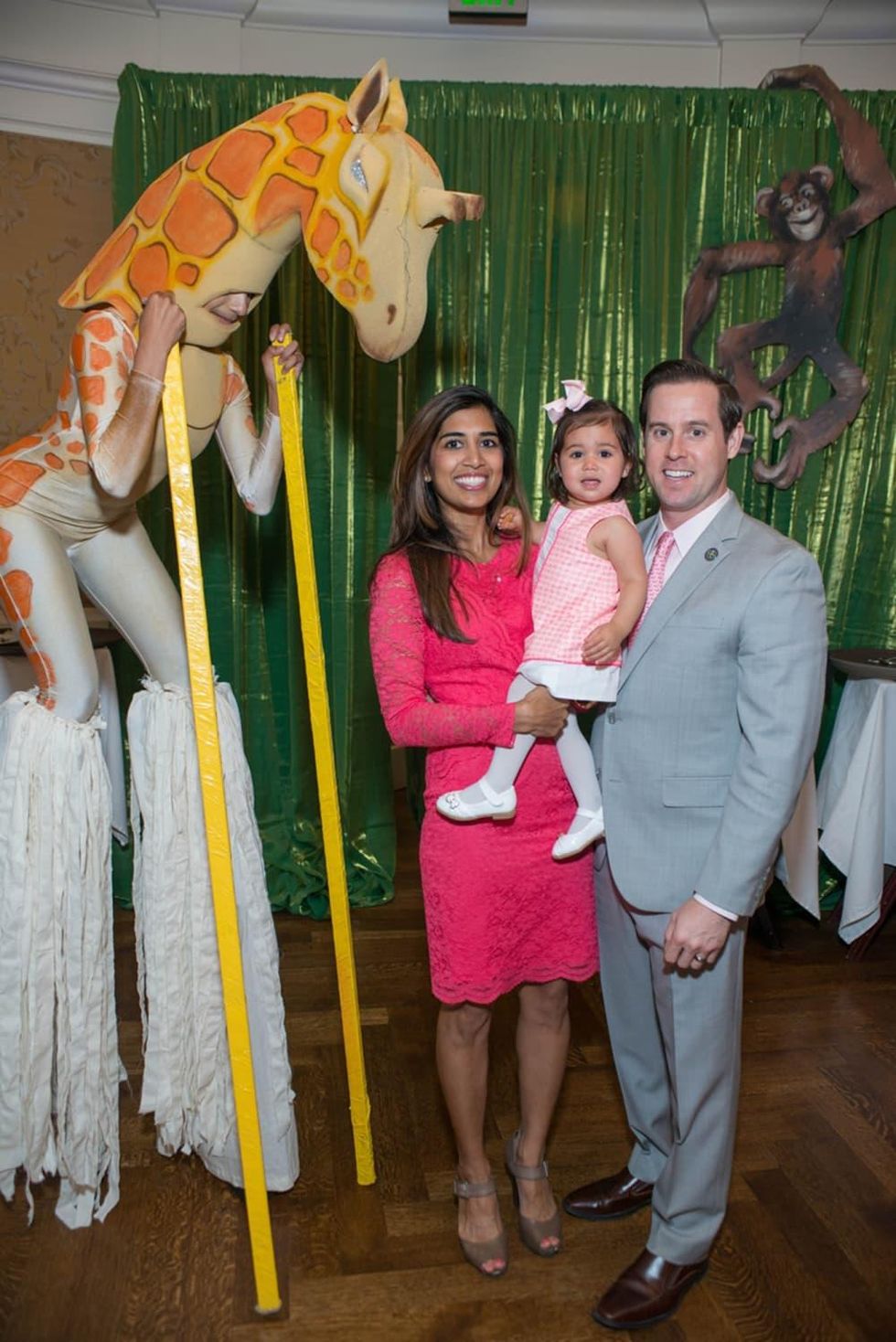 Houston Symphony Children's Fashion Show, March 2016, Divya Brown, Milana Brown,Chris Brown