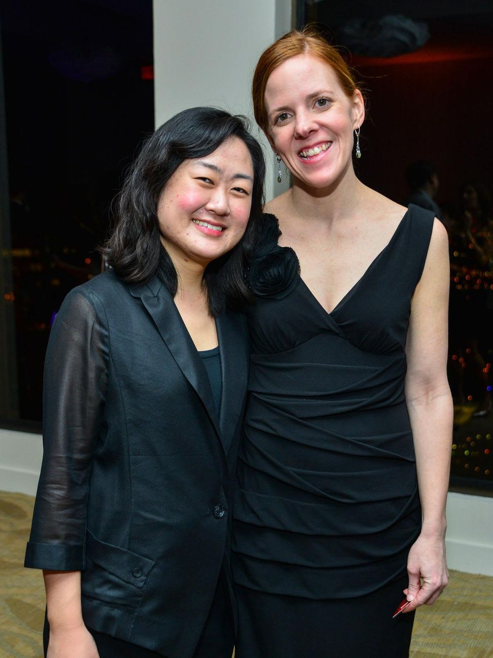 Houston Symphony Musicians Rebecca Powell Garfield at the Young Professionals Backstage party January 2014