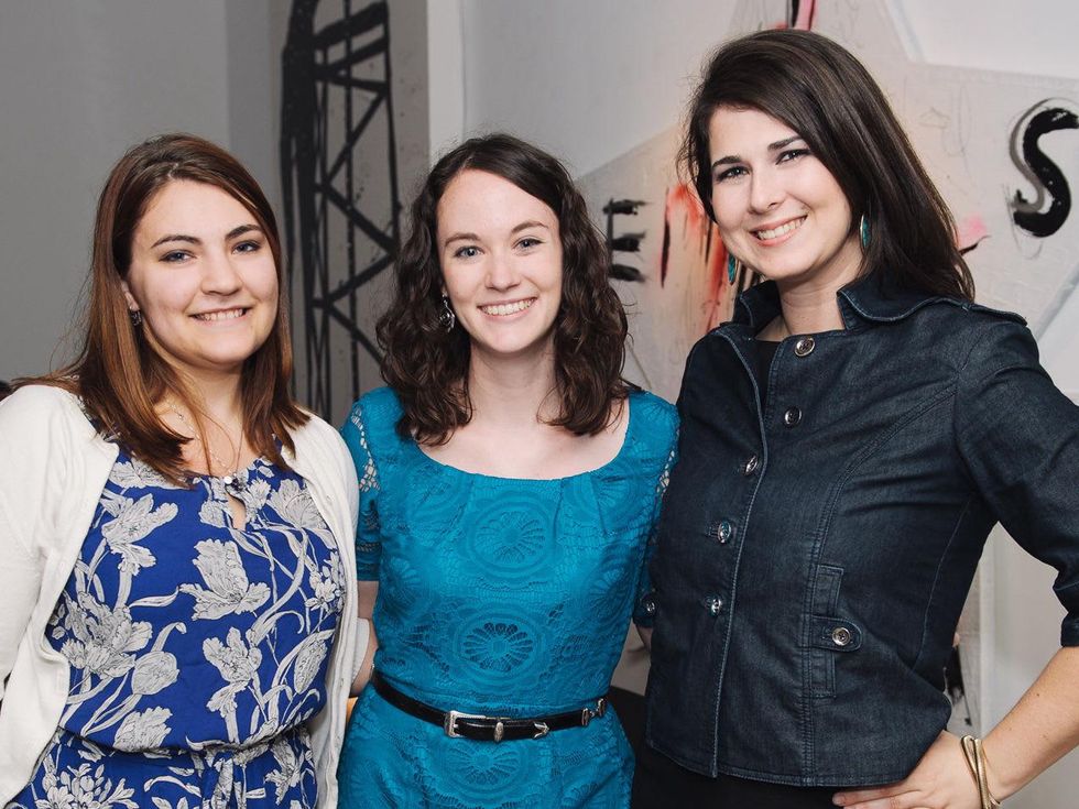 Houston Symphony YP MozART and Mixers May 2013 Katherine Murphy, Clair Condit, and Holly Cassard