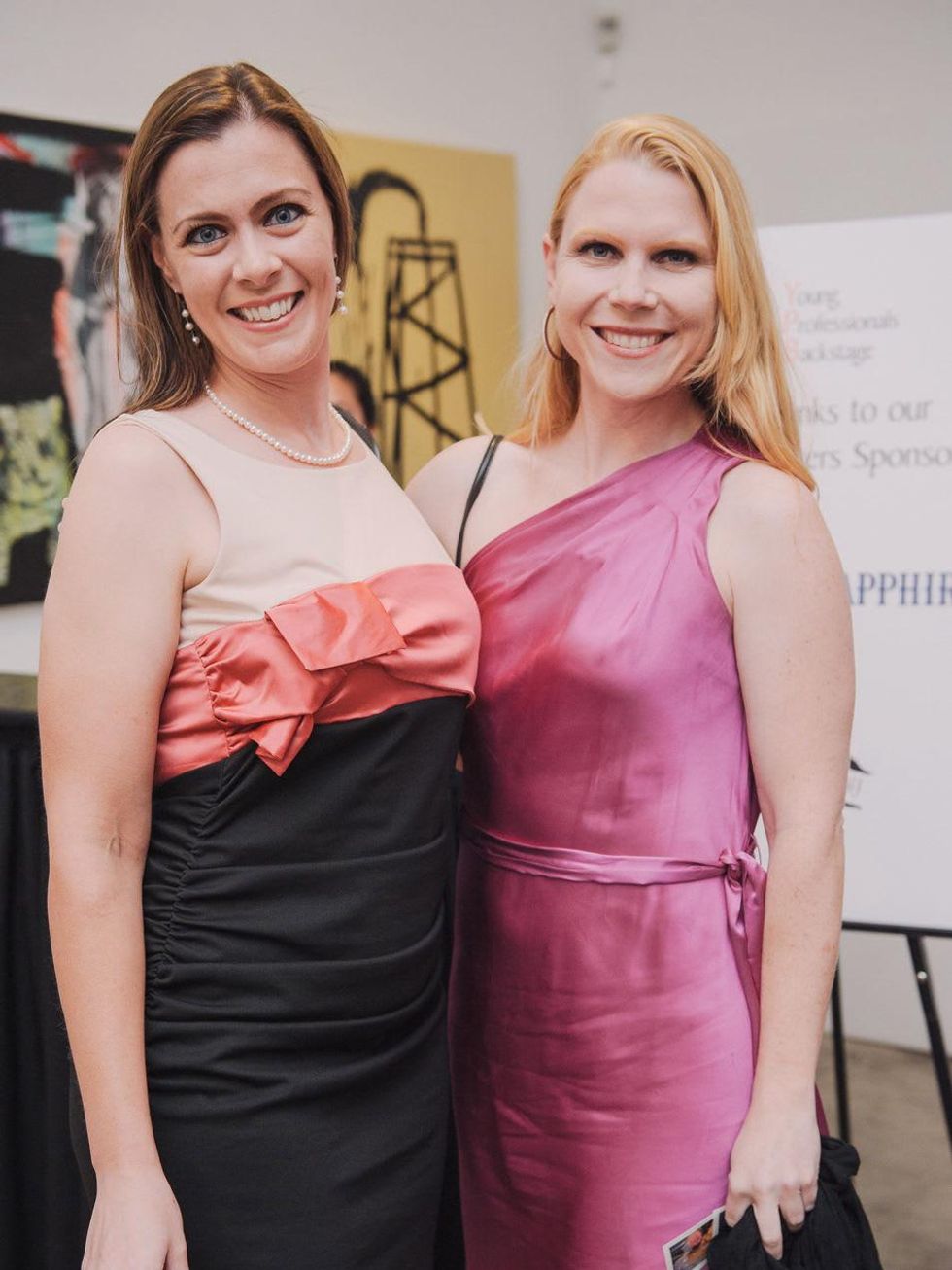 Houston Symphony YP MozART and Mixers May 2013 Sabrina Hurst and Ann Binion