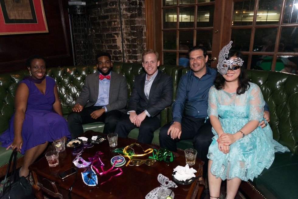 Houston Symphony YP party, Rain Heard, Matt Pierce, Adam Yock, Tiberius Szucs and Dr. Christine Le