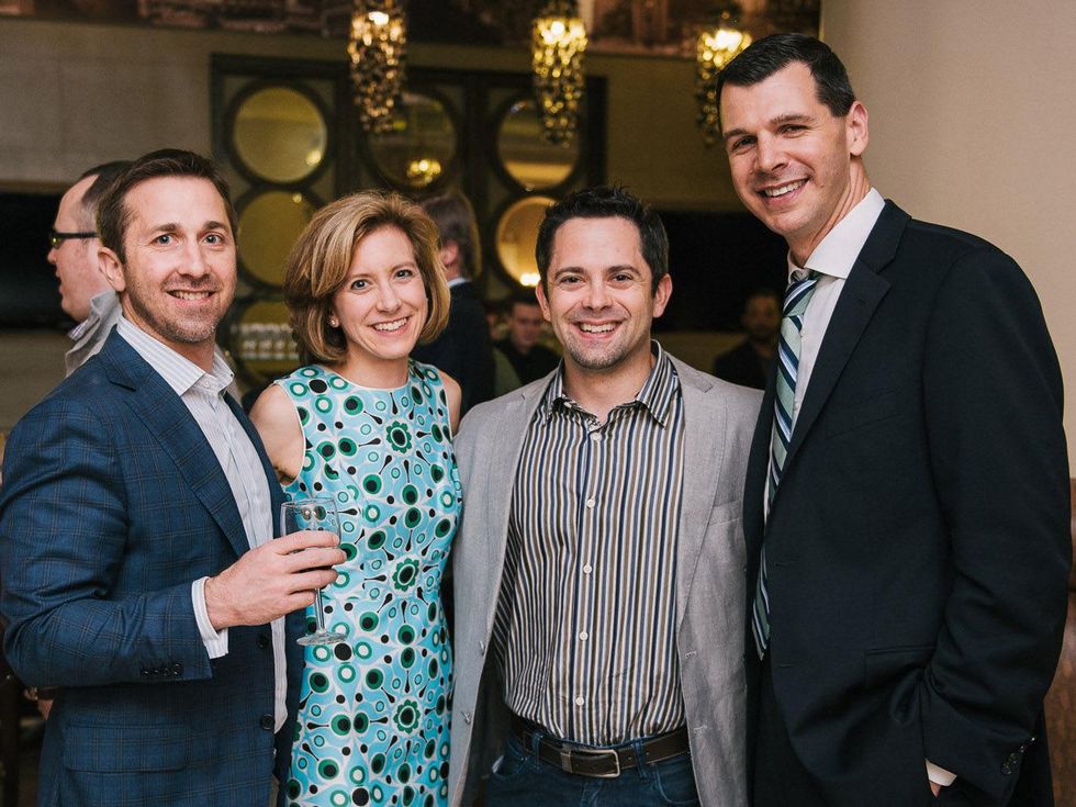 Houston Symphony YPB West Side Story event, March 2013, Jim Vesterman, Christina Hanson, Tony Prisk, Mark Hanson