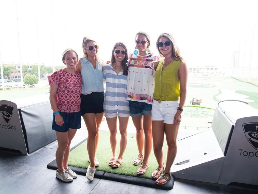 Houston, TeeUp for NFCC 6, May 2017, Callie Fine, Sarah Leatherwood, Kerbey Finger, Hilary Mundinger, Beth Morgan