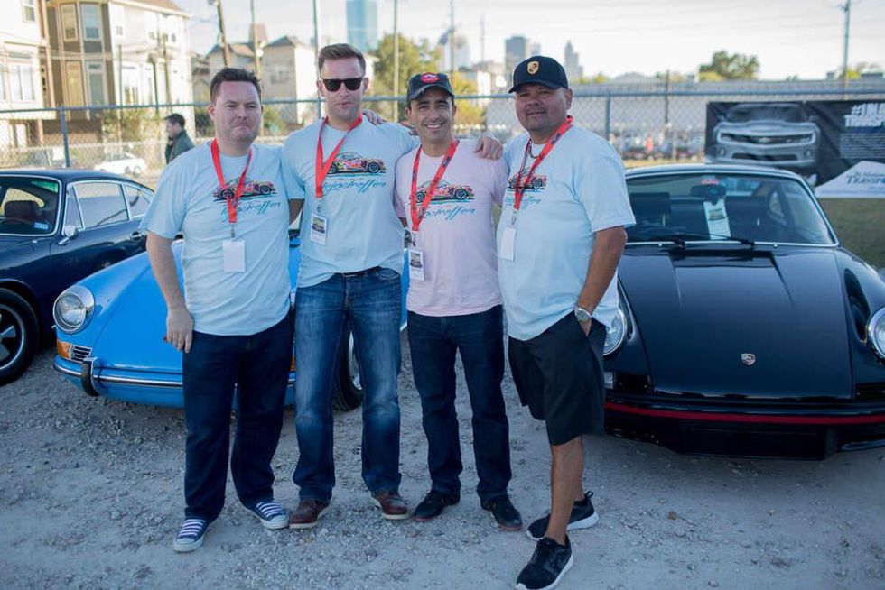 Houston, TejasTreffen Porsche event, Nov 2016, Rudy Mancinas, Michael Meldrum, Antonio Kawage, Neils Meissner