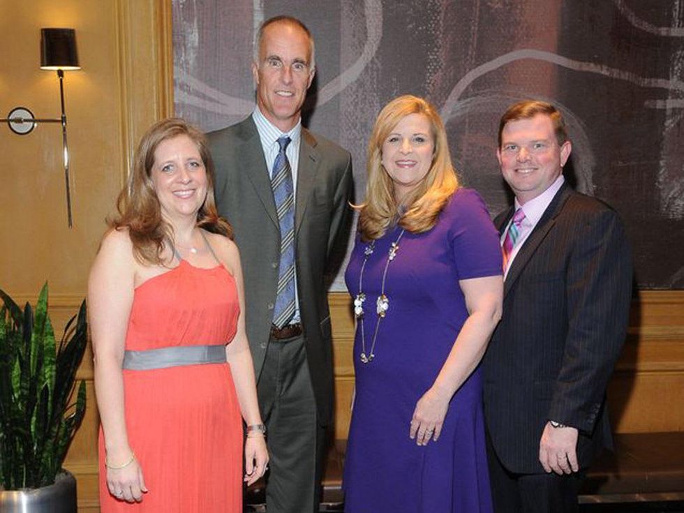Houston Tennis Association fundraiser, February 2013, Lara Lehmann, Todd Martin, DeeDee Marsh, Wallis Marsh