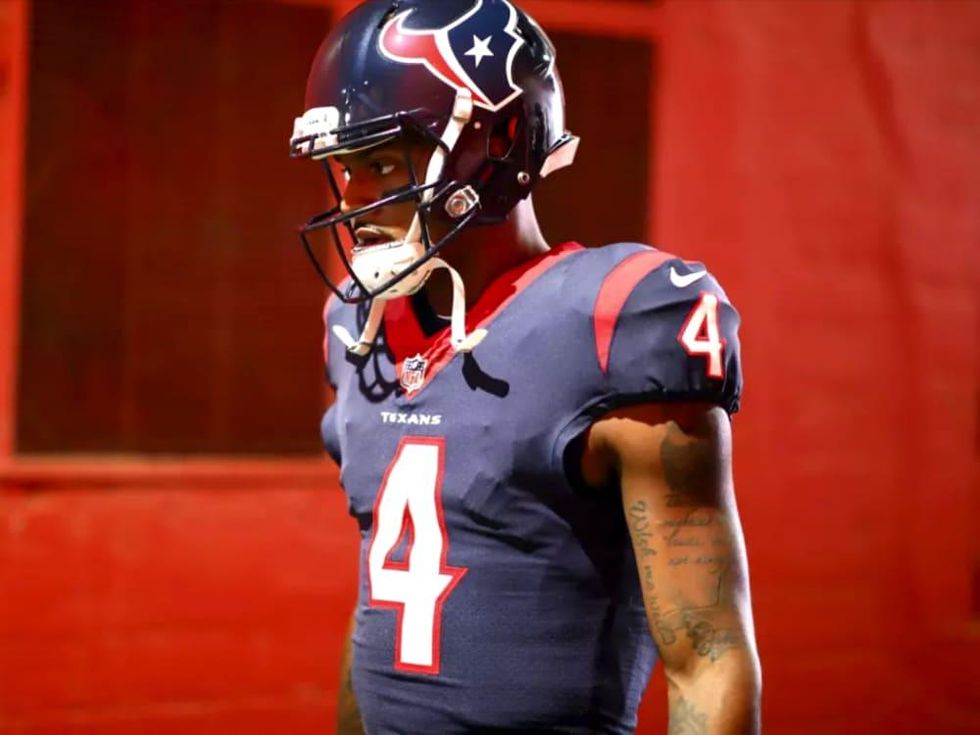 Houston Texans DeShaun Watson JJ Watt celebrating