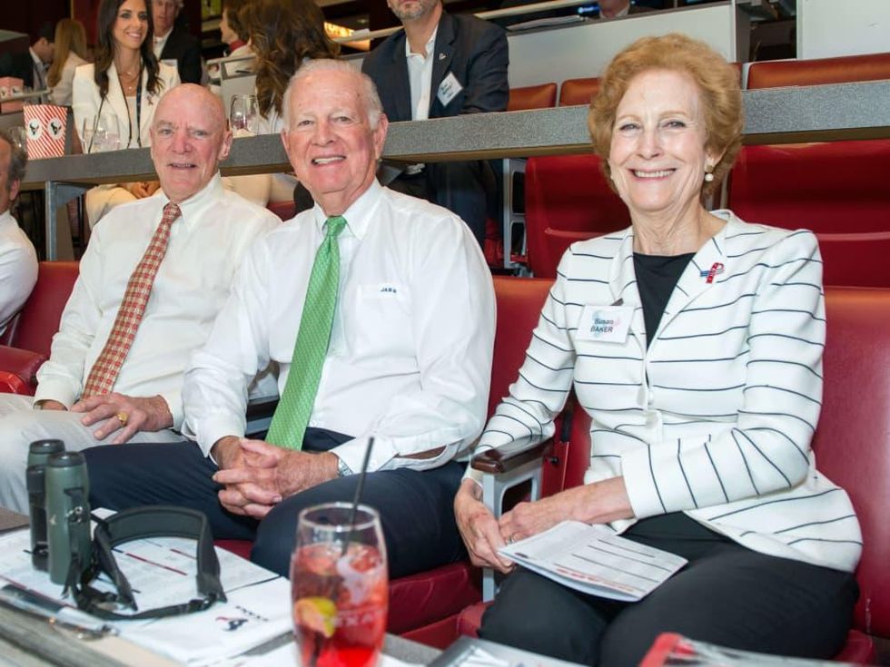 Houston Texans season opener, 9/26 Bob McNair, James A. Baker III, Susan Baker