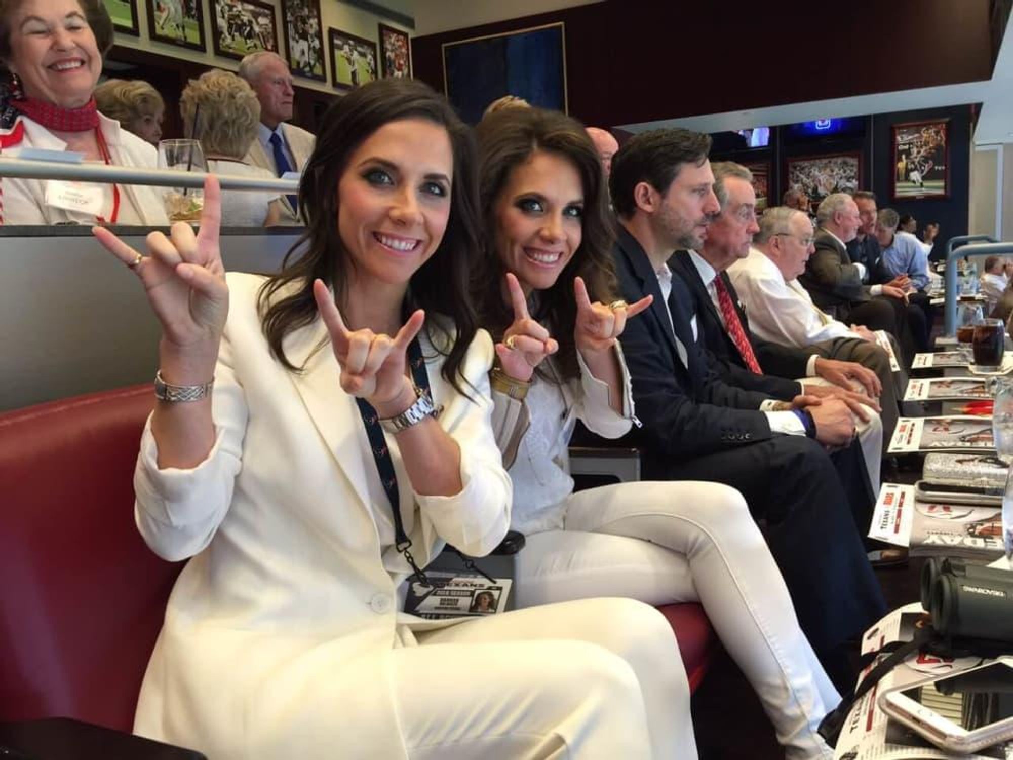 Houston Texans season opener, 9/26 Hannah McNair, Joanna Marks, Brad Marks