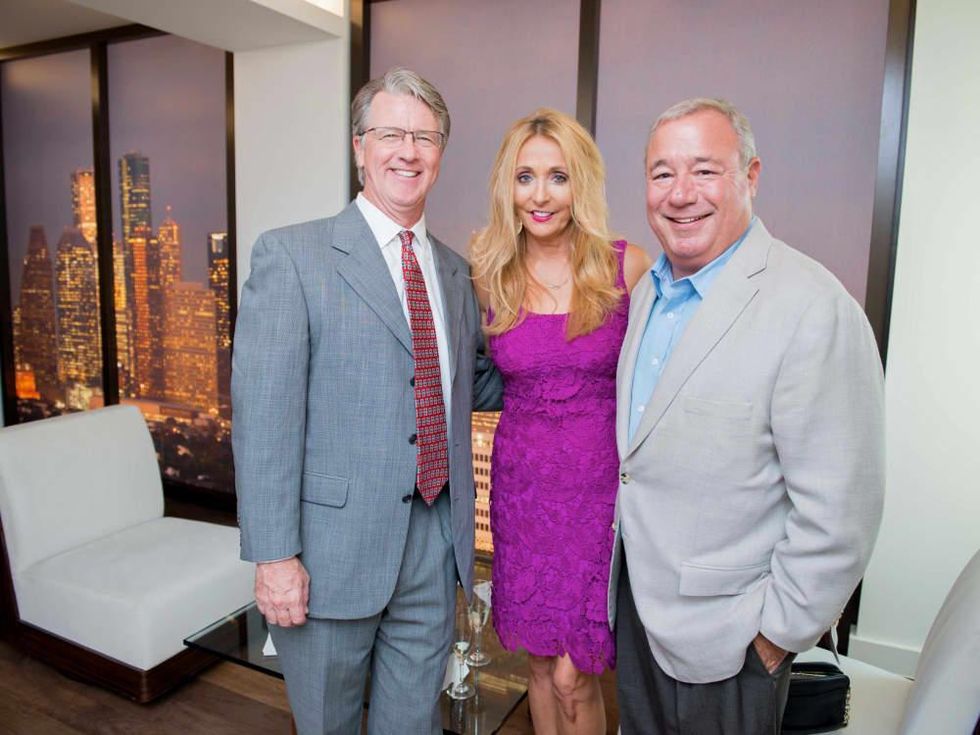 Houston, The River Oaks High Rise Preview Party, June 2015, John Hammond; Pamela McGlashen; Kirk Tate
