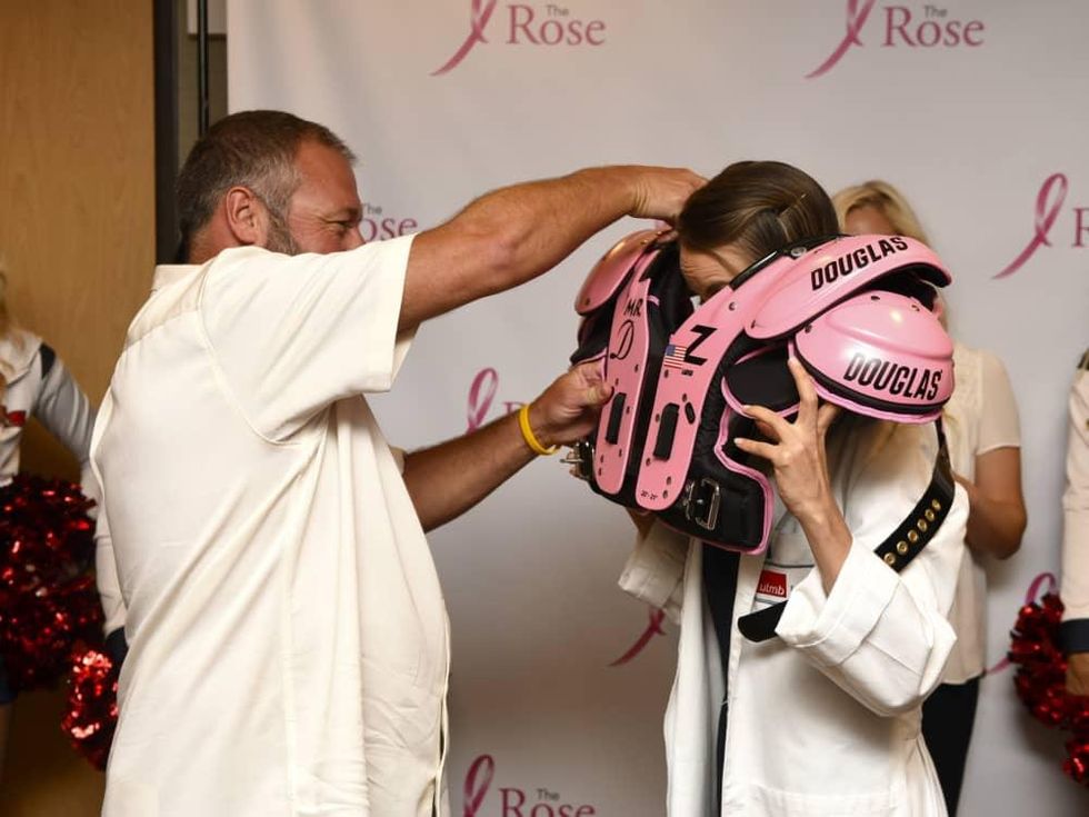 Houston, The Rose Pink Pads, July 2015, suiting up