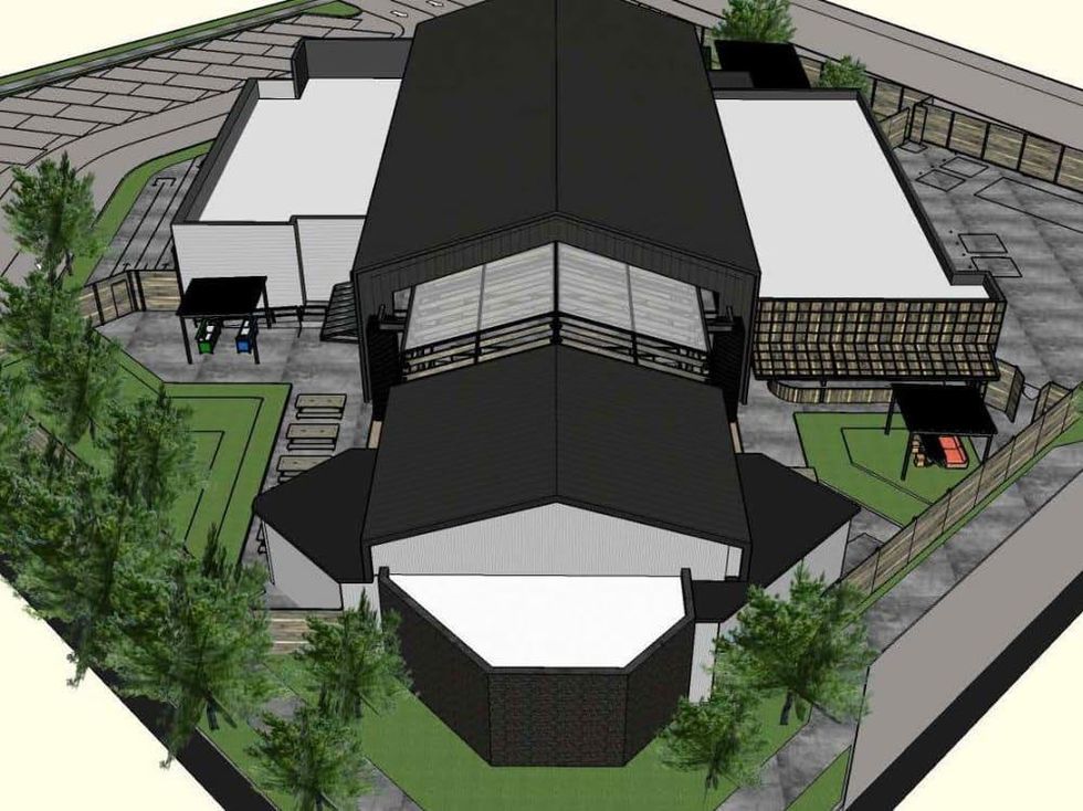 Houston, The Rustic, June 2017, aerial view