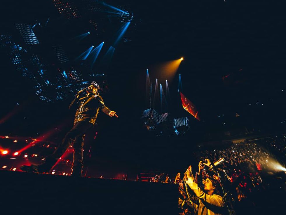 Houston, The Weeknd, December 2015, onstage