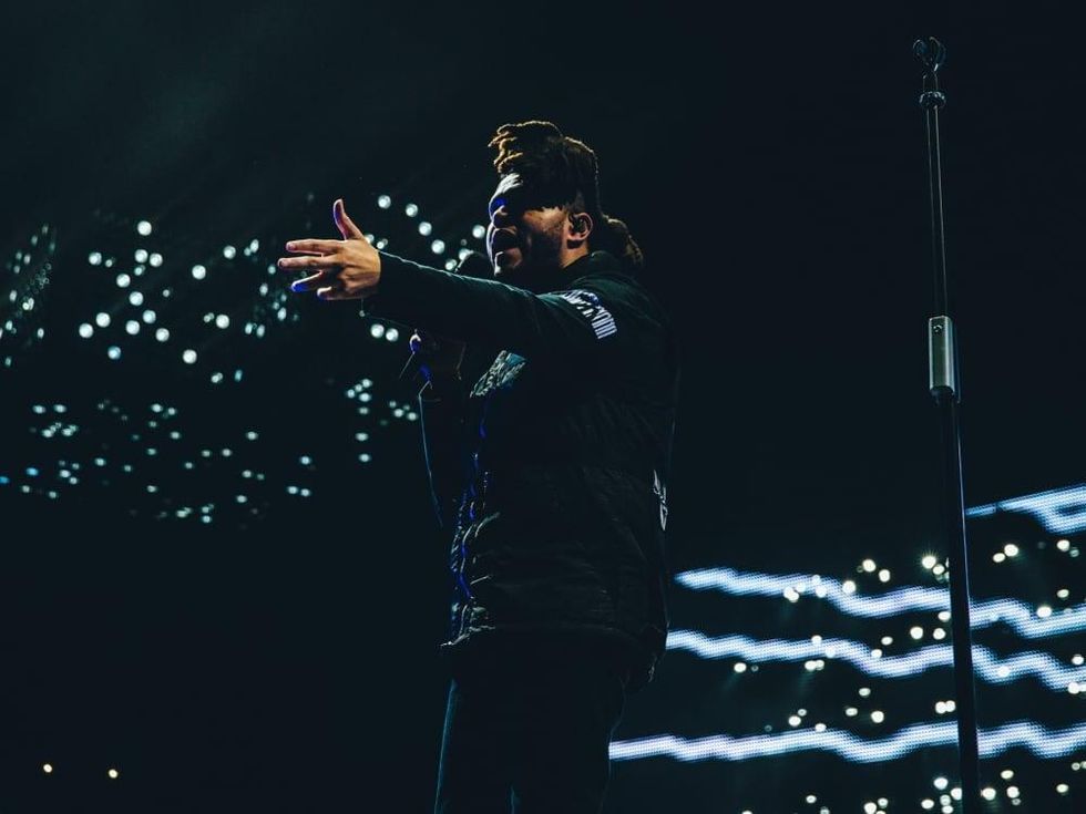 Houston, The Weeknd, December 2015, onstage