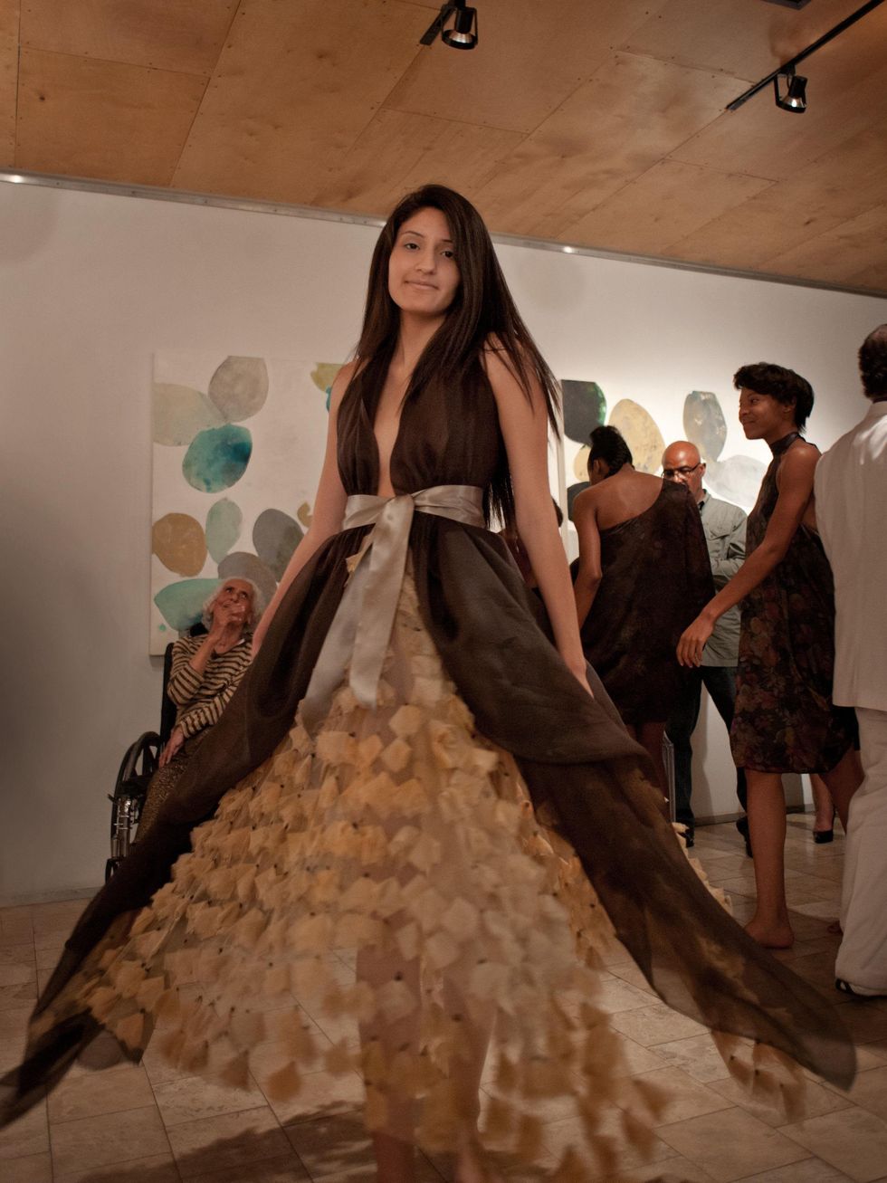 Houston Toni Whitaker fashion show May 2013 Stunning detail in contrasting neutral tones