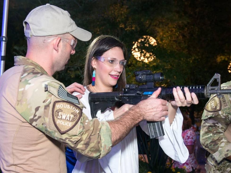 Houston, True Blue Gala, November 2017, Houston Police SWAT officer Austin Huckabee, Jamie Patton