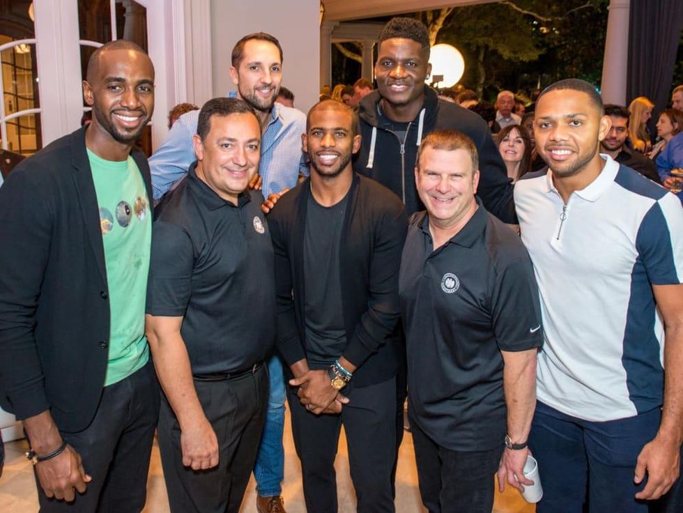 Houston, True Blue Gala, November 2017, Luc Mbah A Moute, Art Acevedo, Ryan Anderson, Chris Paul, Clint Capela, Tilman Fertitta, Eric Gordon
