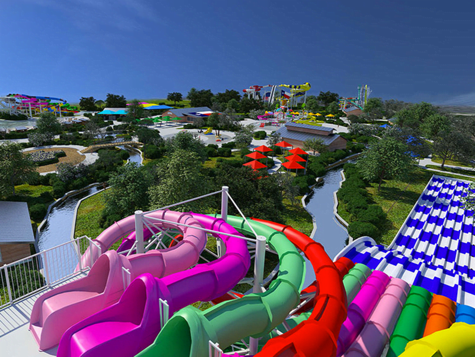 Houston, Typhoon Texas WaterPark, August 2015, slides