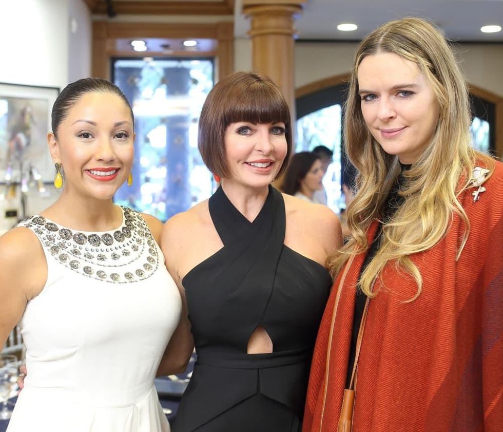 Houston, Una Notte kickoff party, October 2015, Nancy Almodovar, Staci Henderson, Eloise Frischkorn Bauer