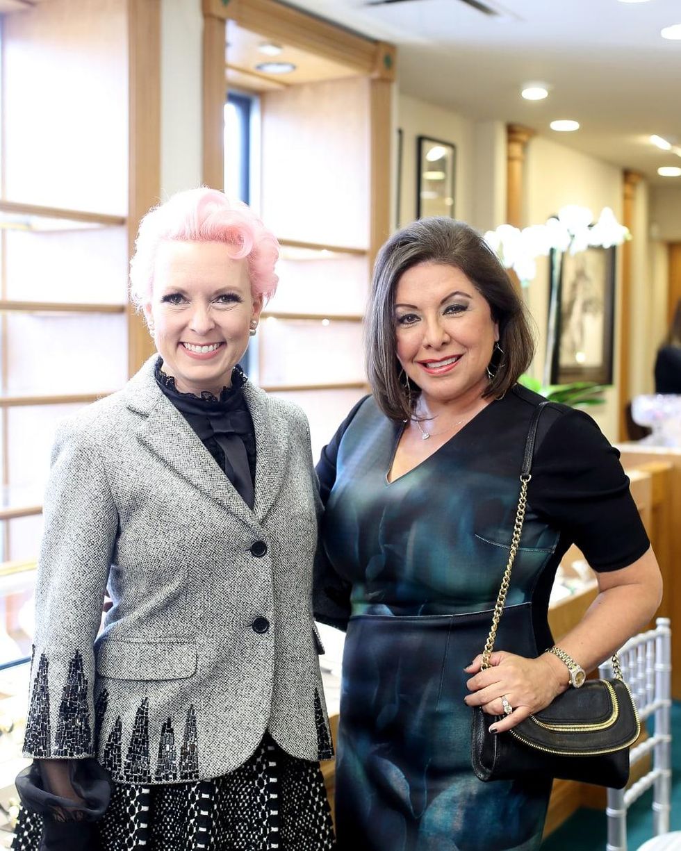 Houston, Una Notte kickoff party, October 2015, Vivian Wise, Debbie Festari