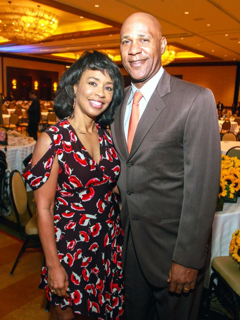 Houston, University of Texas at Austin Guardian of the Human Spirit Award Luncheon, November 2017, Gina Gaston, Mario Elie
