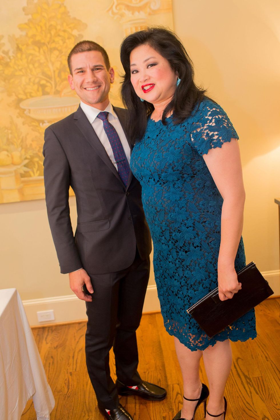 Houston, Vivian Wise and Peter Martino jewelry party, May 2015, Salvatore Scotto DiVetta and Gigi Huang