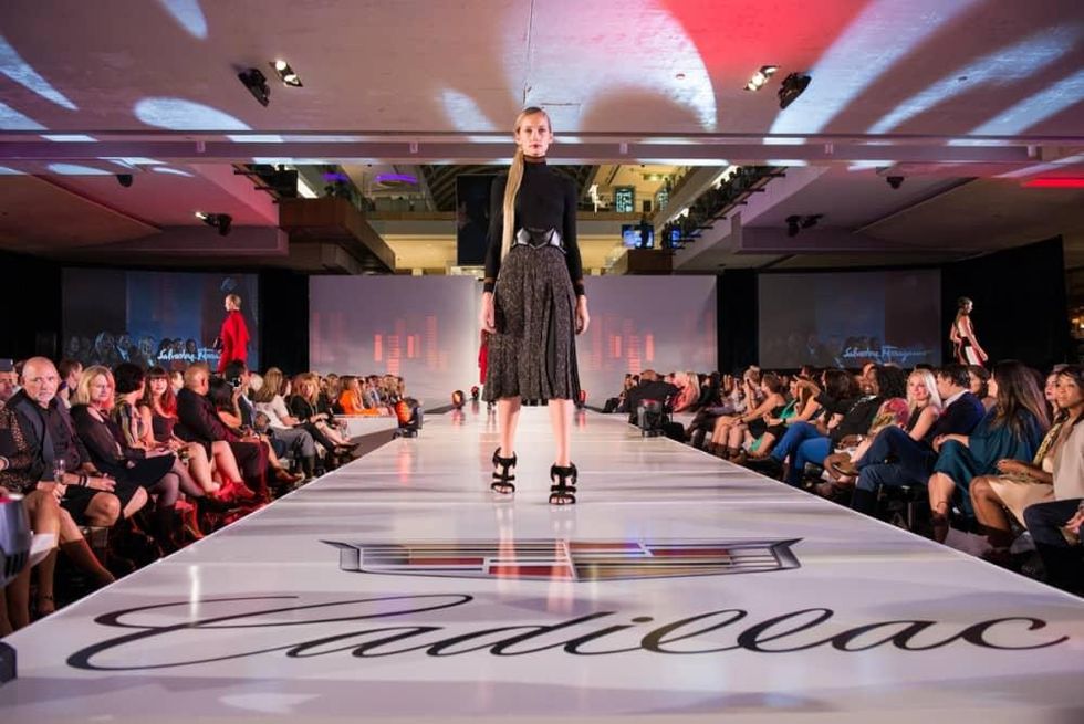 Houston, Vogue Simon Fashion Show, September 2015, runway model