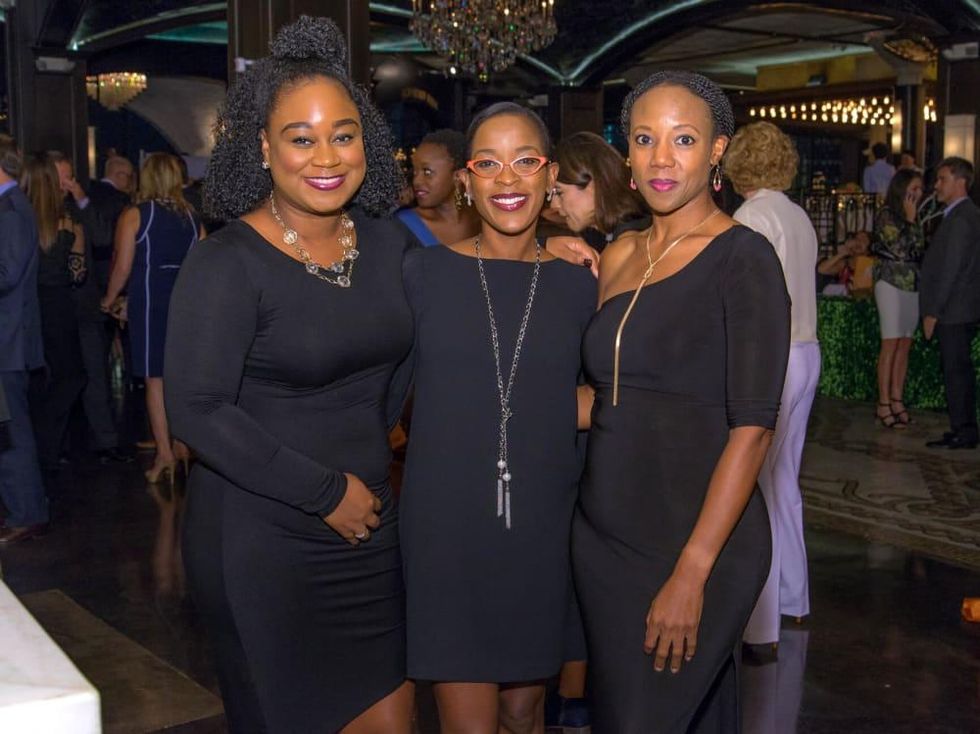 Houston, Writers in the Schools gala, Dec 2016, Myeshia Brown, Juni Langham, Shenese Davis