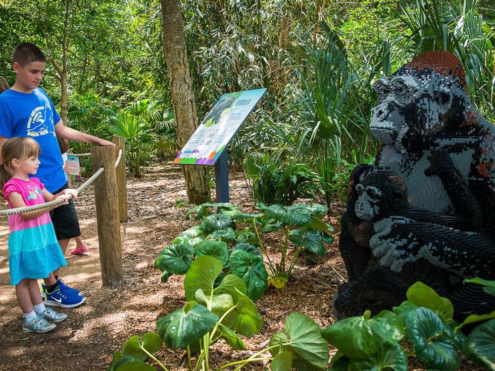 Houston Zoo Animals Assembled Legos June 2013 gorilla and baby