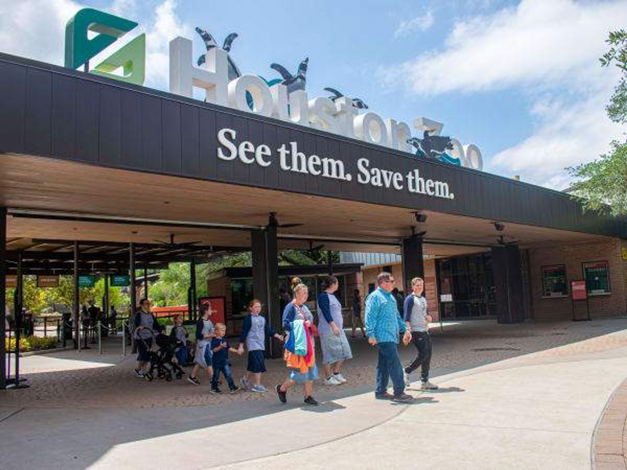 Houston Zoo entrance