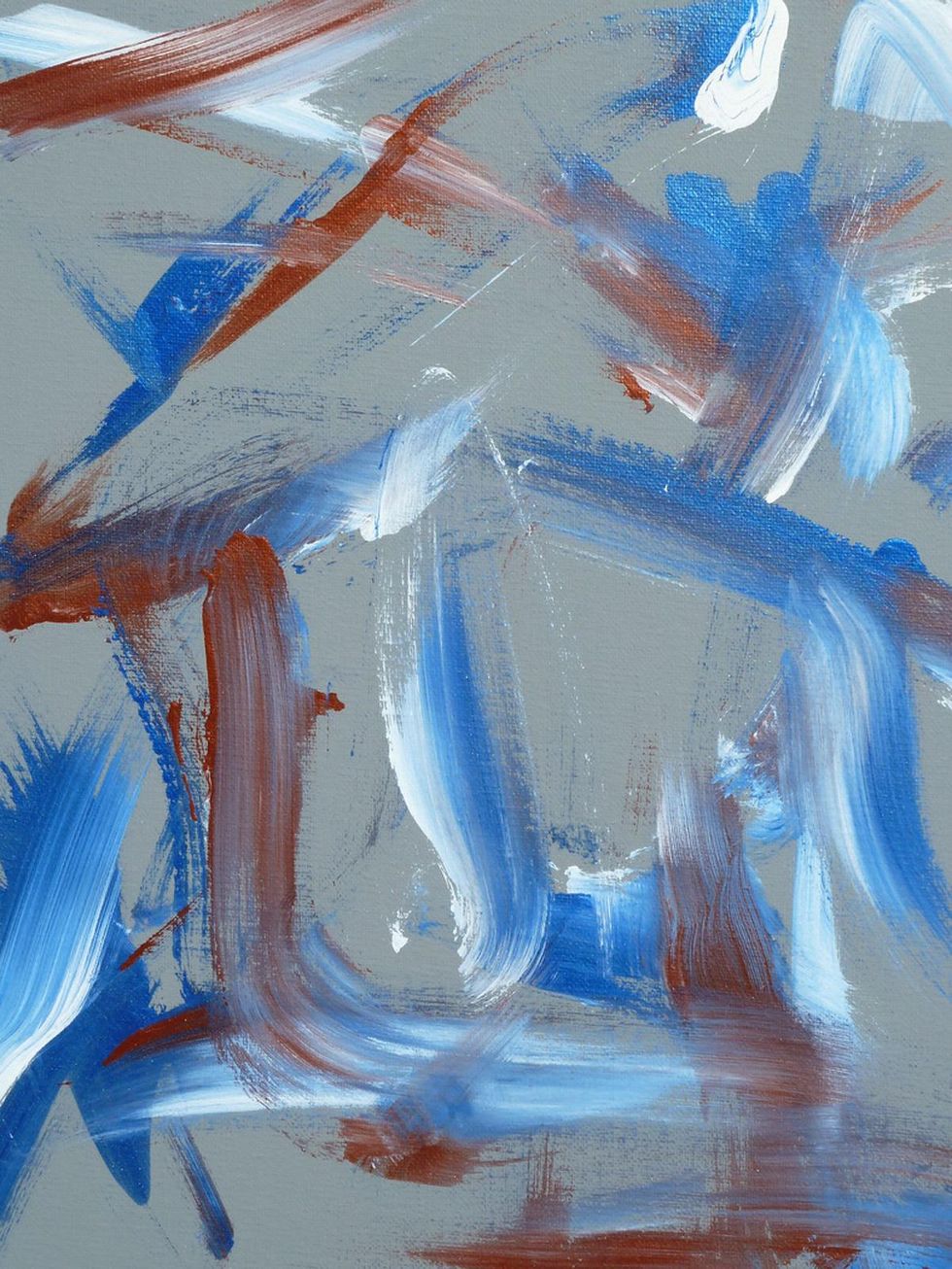 Houston Zoo exhibit paintings by elephants and orangutans April 2014 Rudi-Bloo_s_Clues_16_x_20_framed