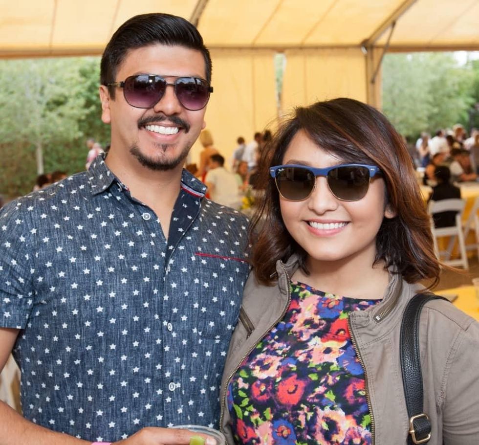 Houston Zoo Flock brunch, March 2016, Alberto Garcia, Jessica Valdez