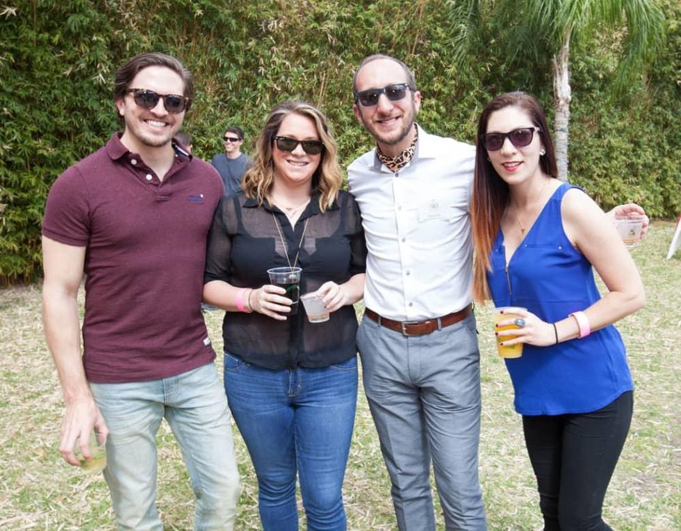 Houston Zoo Flock brunch, March 2016, Chris Roberts_ Haley Rachunek_ Sam Cole_ Erin Elston