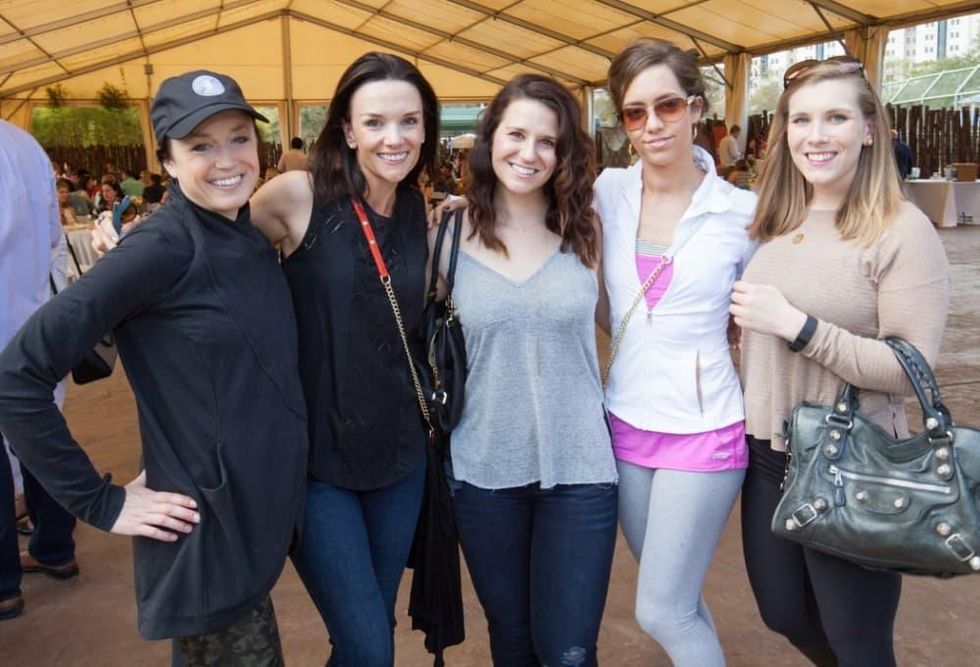 Houston Zoo Flock brunch, March 2016,Jen Werth_ Cotton McNutt_ Lorrie Brabender_ Andi Kveton_ Cheryl Connery