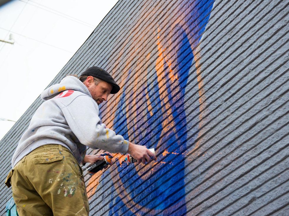 Houston Zoo gorilla mural artist February 2015 Mr. D. 2119 Washington Ave. 2