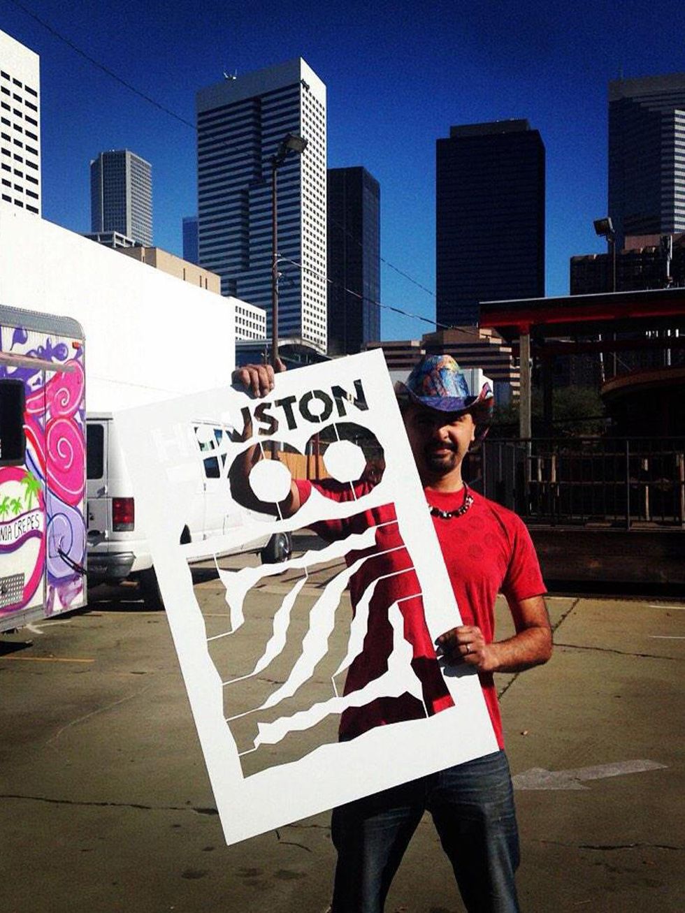 Houston Zoo gorilla street art murals GONZO247 February 2015