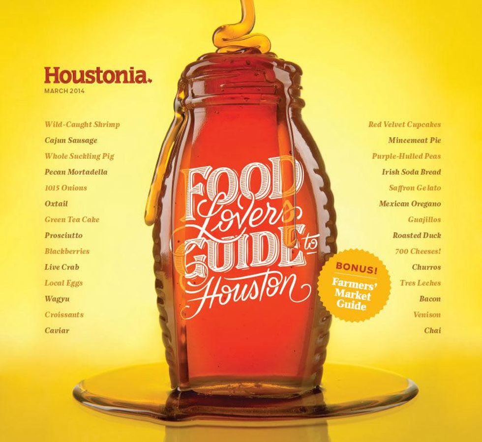 Houstonia Magazine Food Lovers Guide Cover