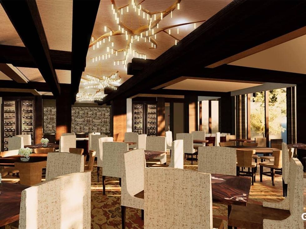 Houstonian Hotel Tribute restaurant rendering