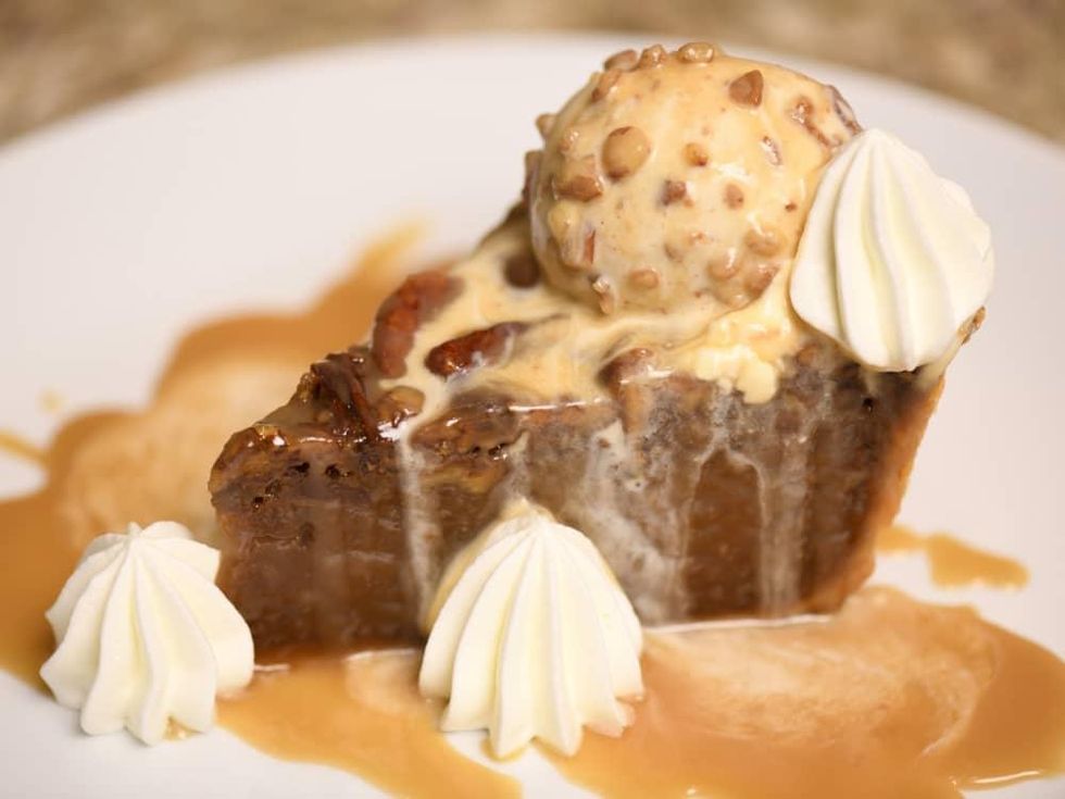 Houstonian Tribute bourbon pecan pie