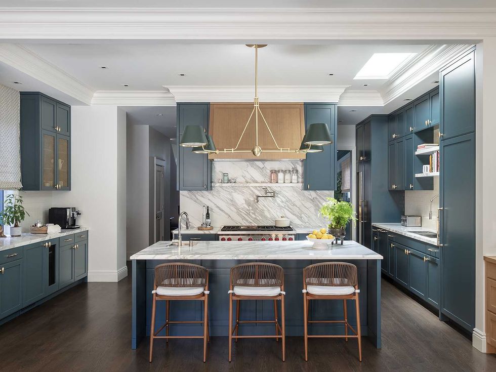 Houzz 2026 home design predictions, natural stone slab countertops