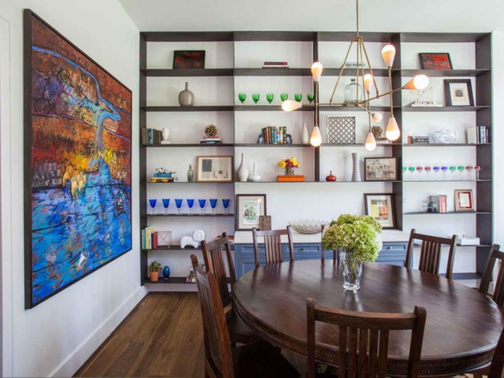 Houzz Houston house home Southern Americana Spanish colonial June 2016 dining room