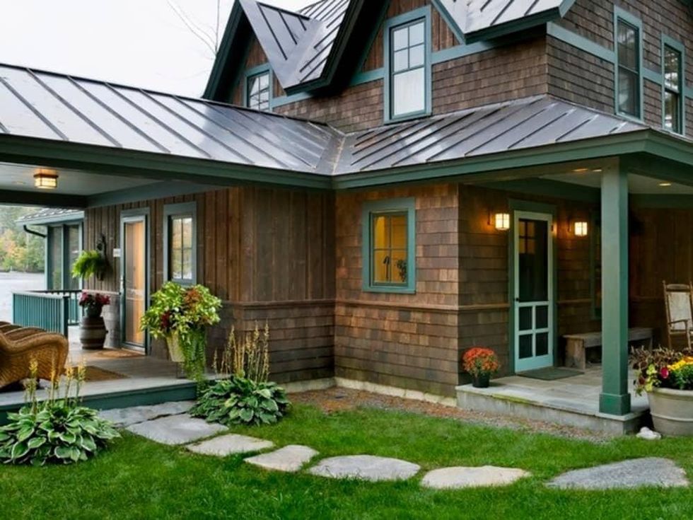 Houzz rustic lake house design
