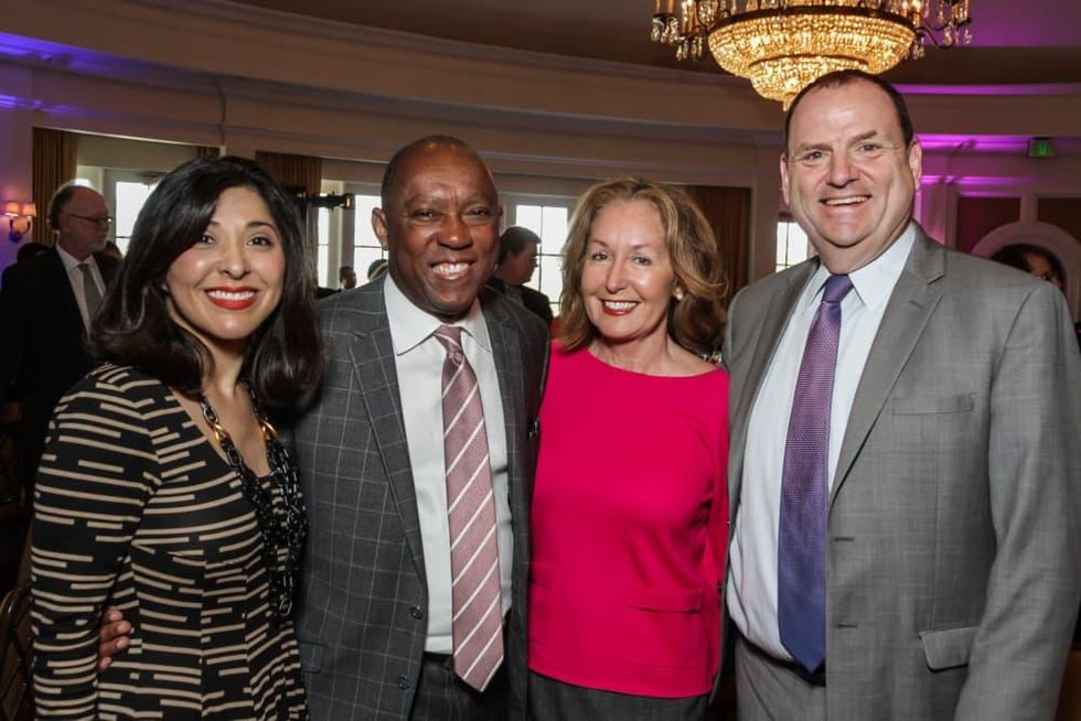 HSPVA luncheon, Feb. 2016, Juliet Stipeche, Sylvester Turner, June Christensen, Perryn Leech