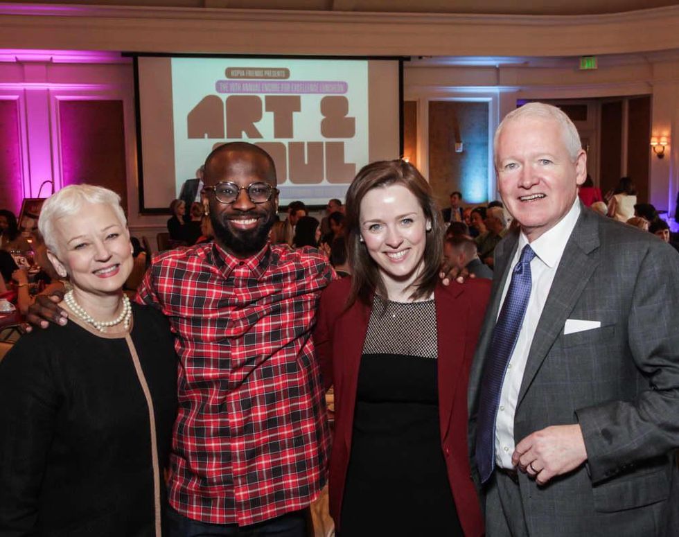 HSPVA luncheon, Feb. 2016 Kris Thomas, Bryan-Michael Cox, Austin Thomas, Neil Thomas