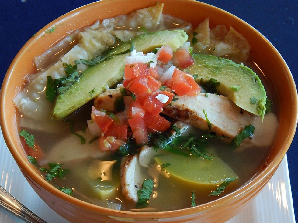Hugo Caliente restaurant October 2014 tortilla soup