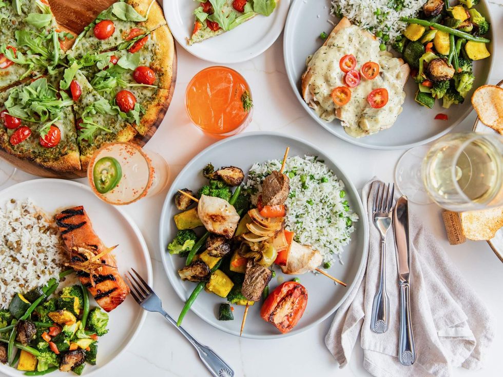 Hungry's Woodway food spread