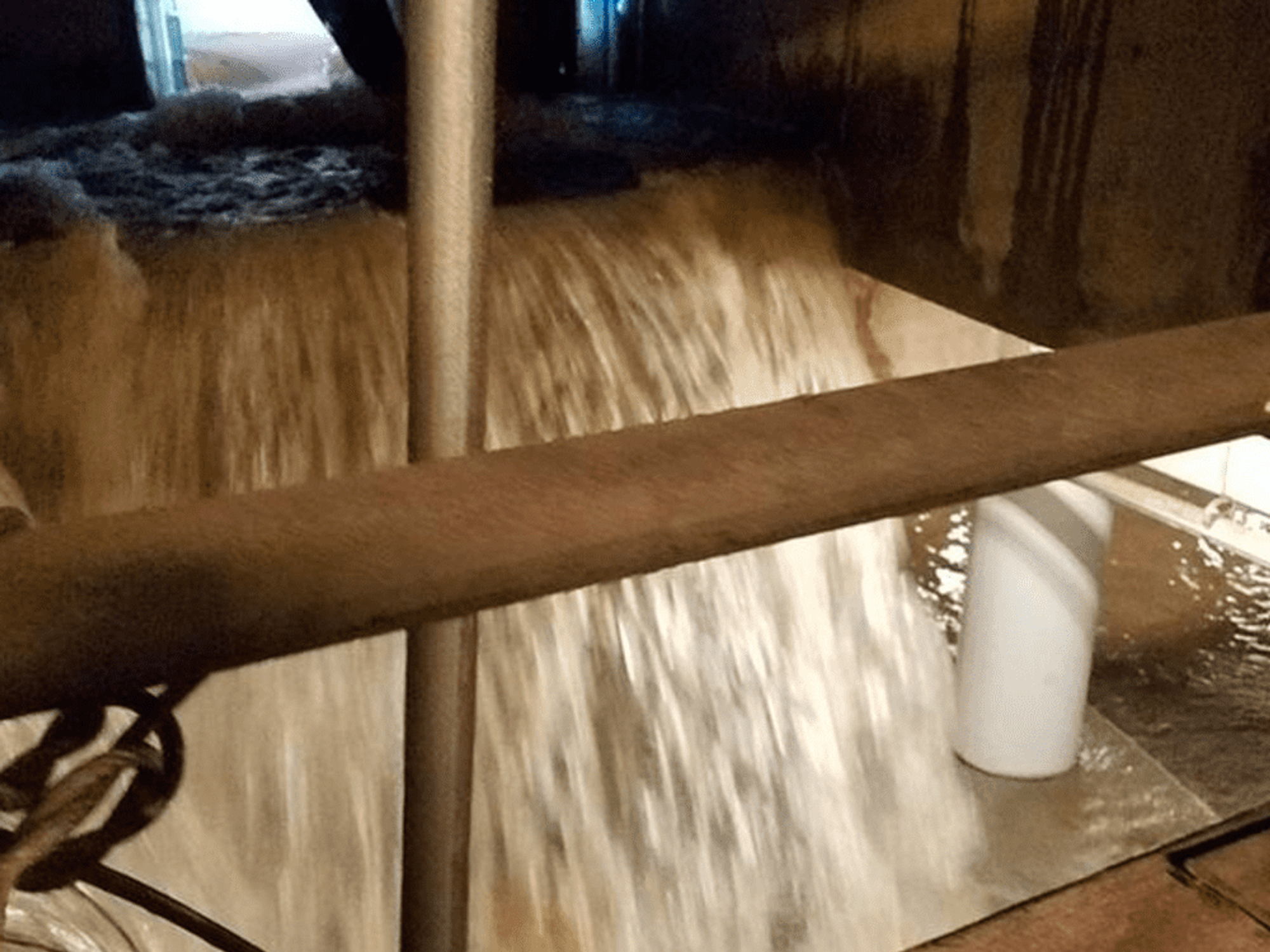 Hurrican Harvey flooding downtown Houston garages