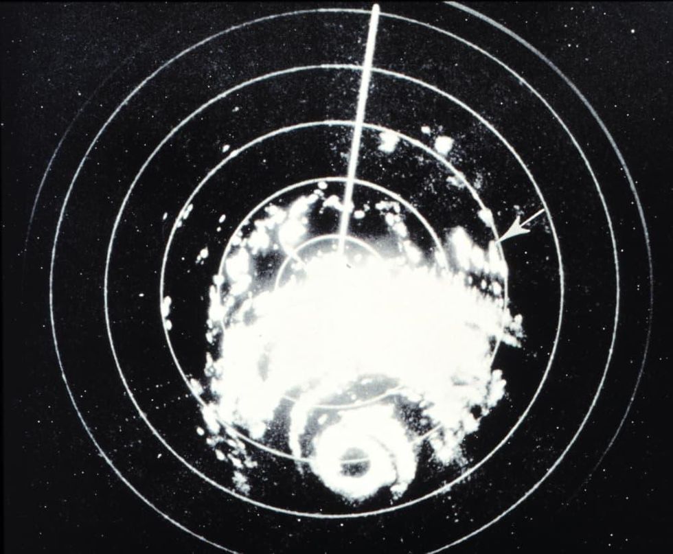 Hurricane Carla on radar