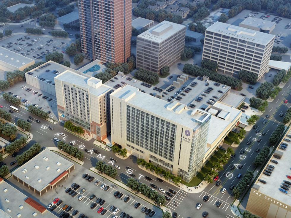 Hyatt Regency Hyatt Place The Galleria rendering August 2014