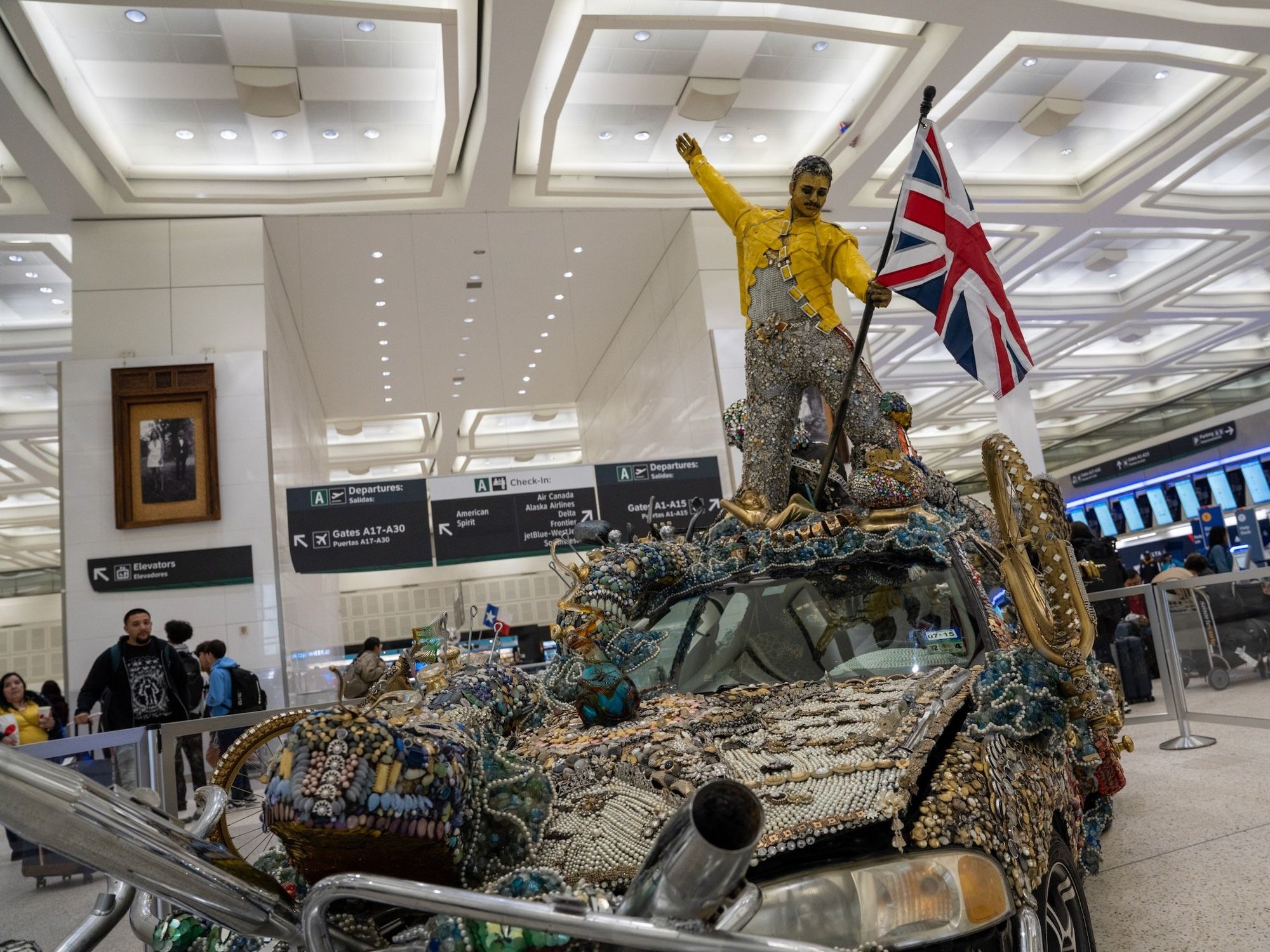 IAH art car Freddie Mercury