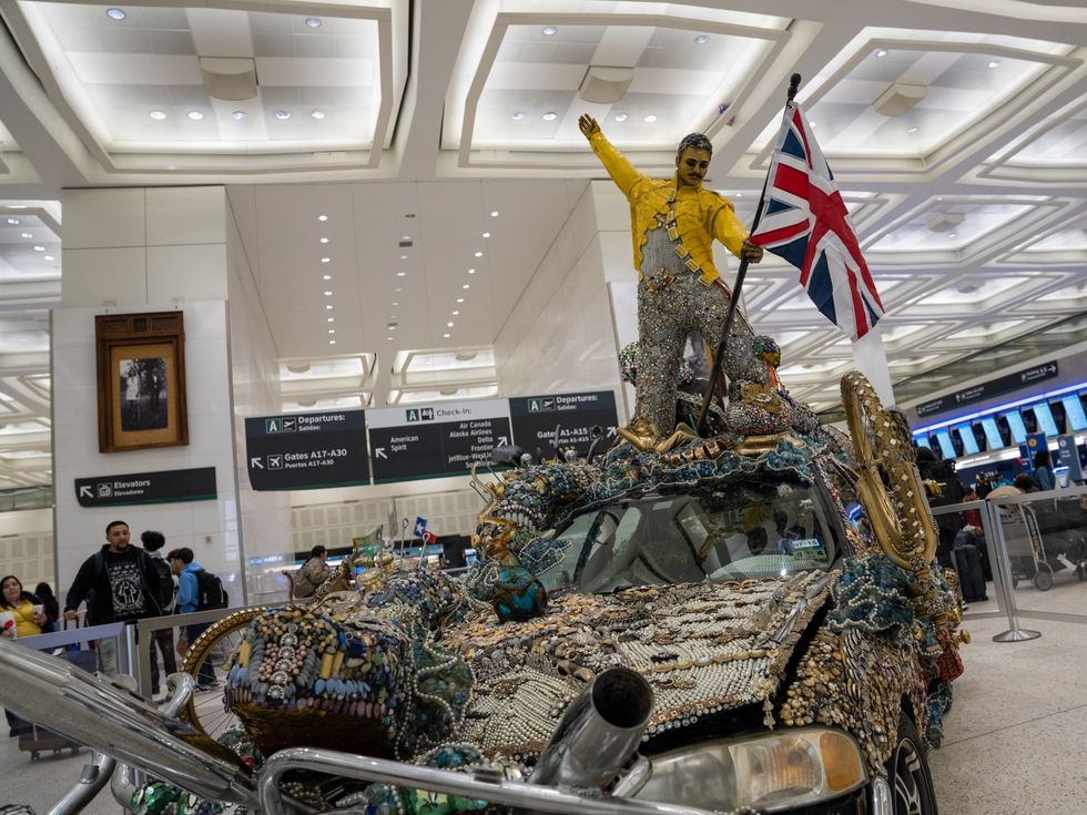 IAH art car Freddie Mercury